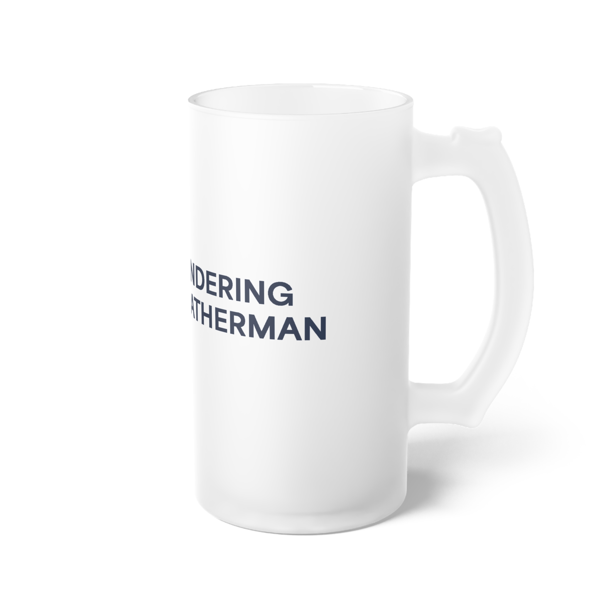 Frosted Glass Beer Mug - Image 4