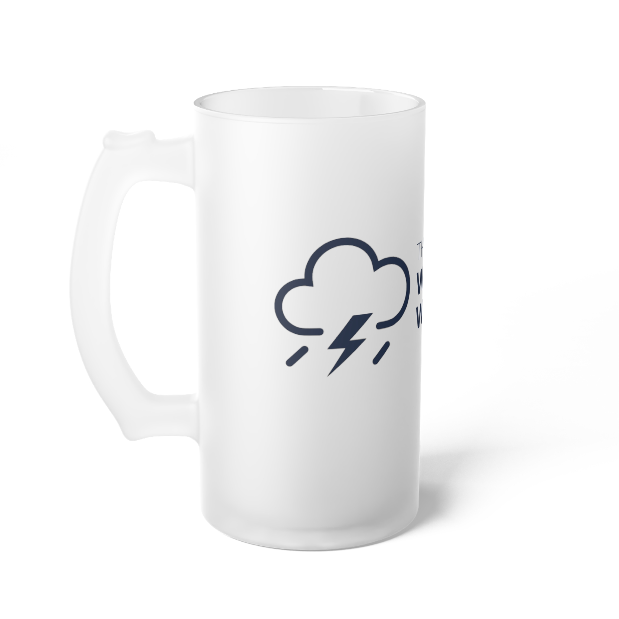 Frosted Glass Beer Mug - Image 3