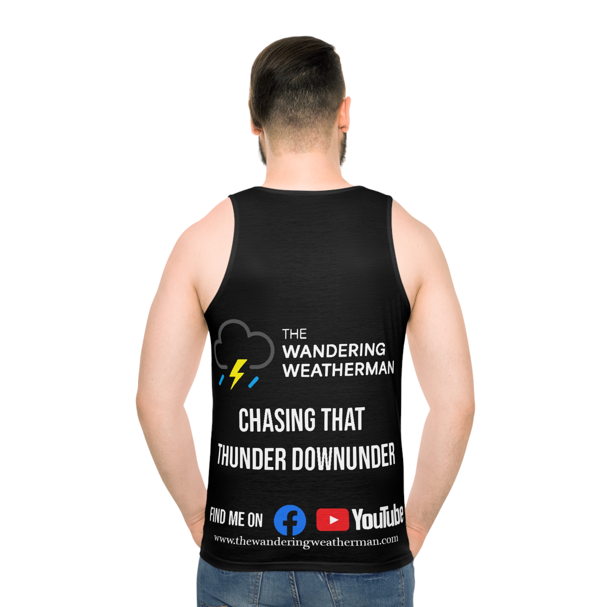 Chasing Thunder Unisex Tank Top - Storm Chaser Apparel - Image 4