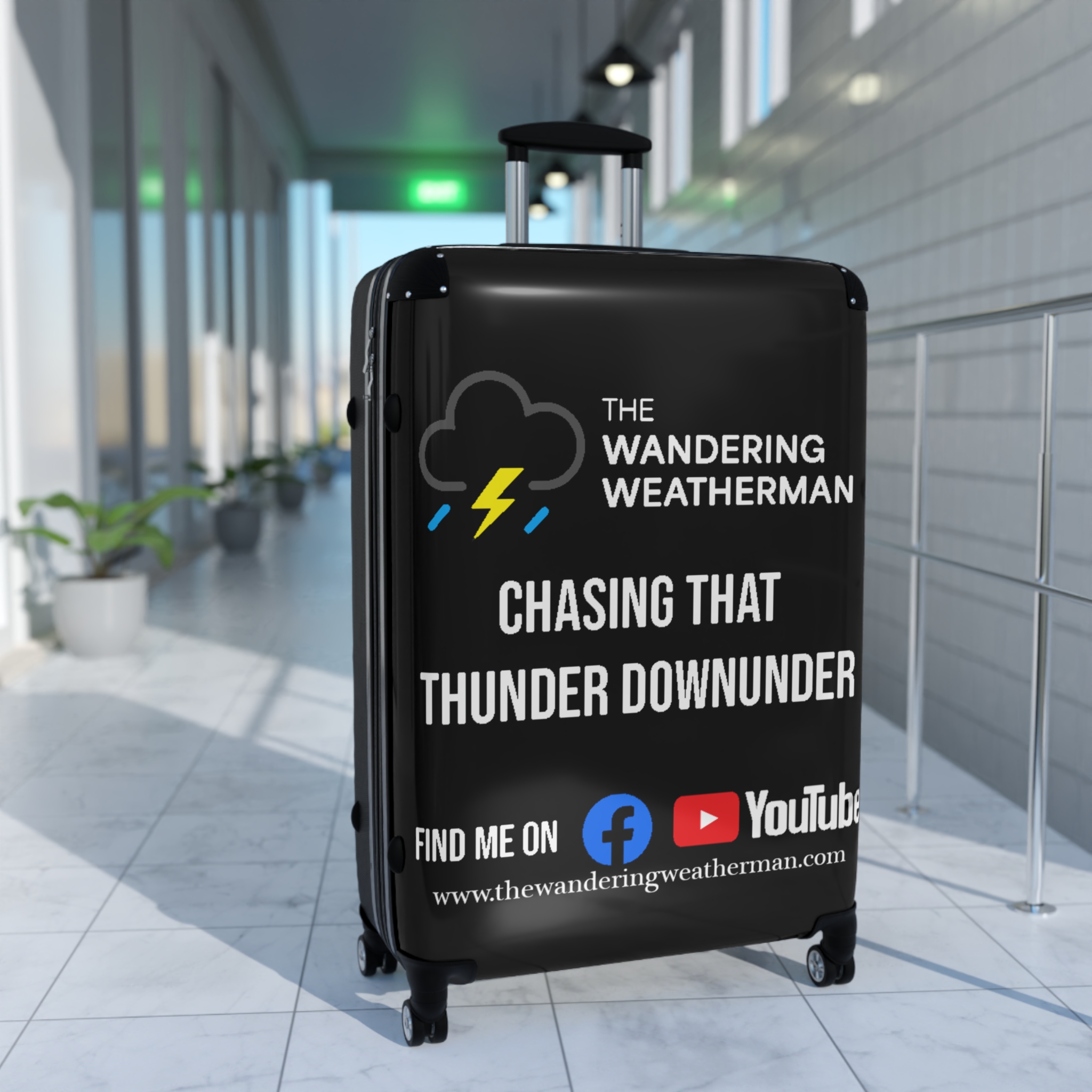 Travel Suitcase - Chasing That Thunder Downunder - Perfect for Adventure Seekers - Image 3