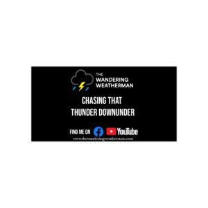 Chasing Thunder Bumper Stickers - Perfect for Weather Enthusiasts & Adventure Lovers